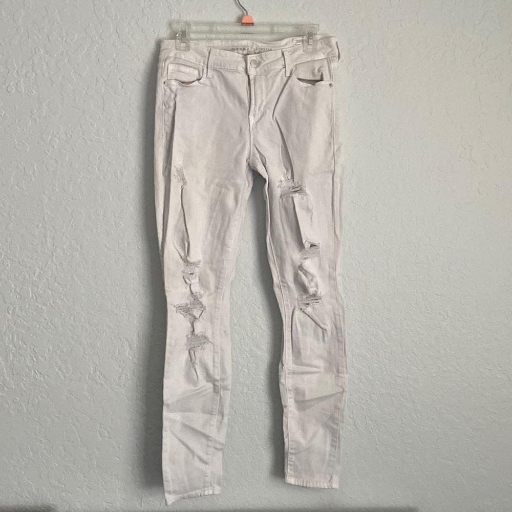 White Distressed Jeans